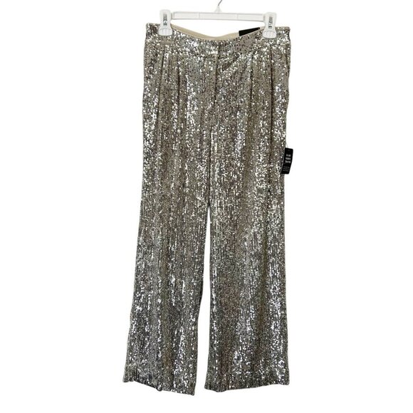 NEW Express Sequin Pants Women’s Size Small High Rise Cropped Swiftie - Picture 1 of 12